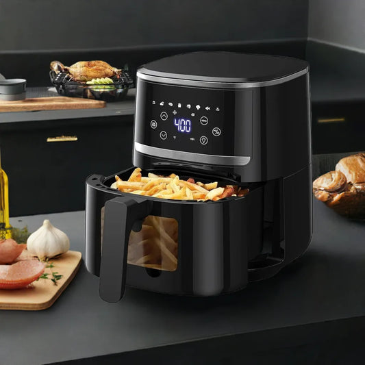 Air Fryer Oven 5 Qt Large Oil Free Touch Screen 1500W Mini  Combo with 7 Accessories, One-Touch Digital Controls - Home Fusion