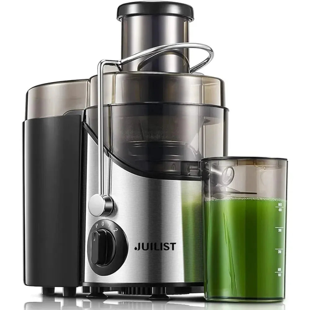3" Wide Mouth Juicer Extractor Max Power 800W, for Vegetable and Fruit with 3-Speed Setting, 400W Motor, BPA Free - Home Fusion