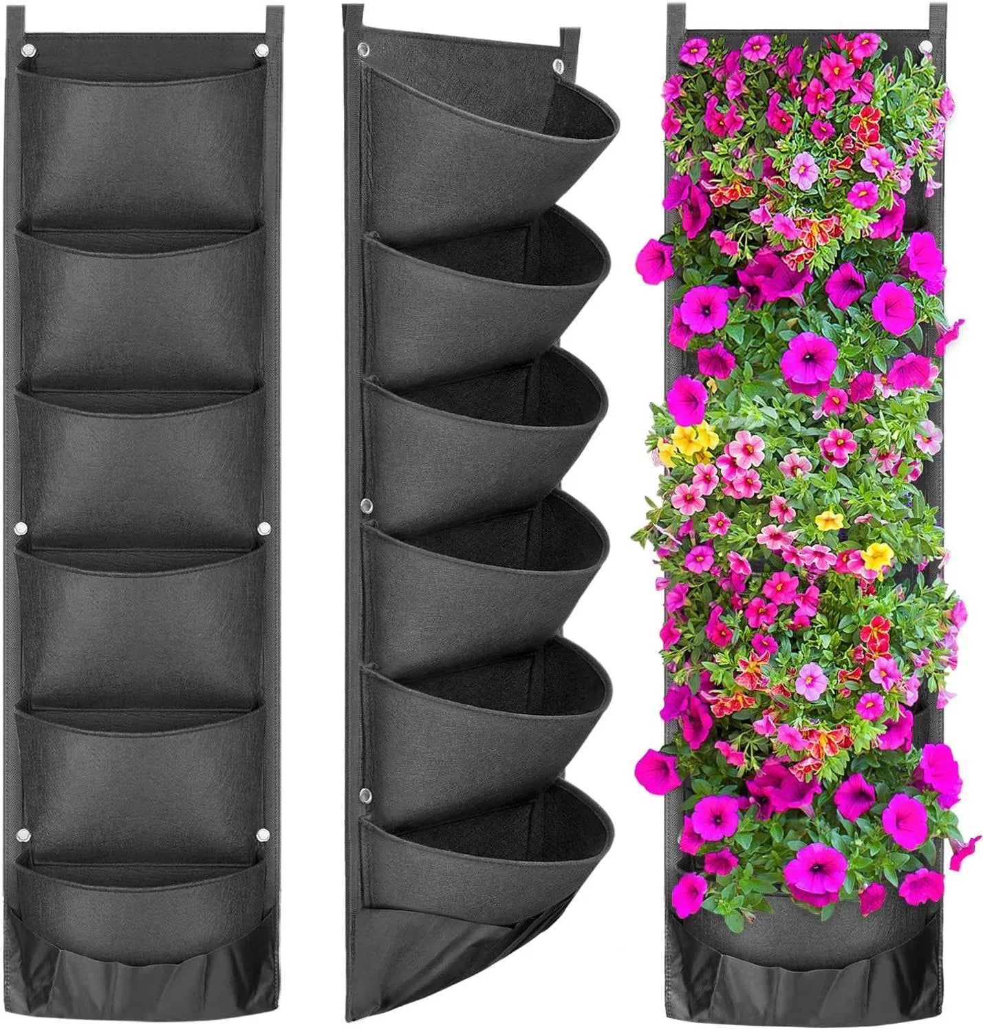Vertical Hanging Garden Flower Pots - Home Fusion