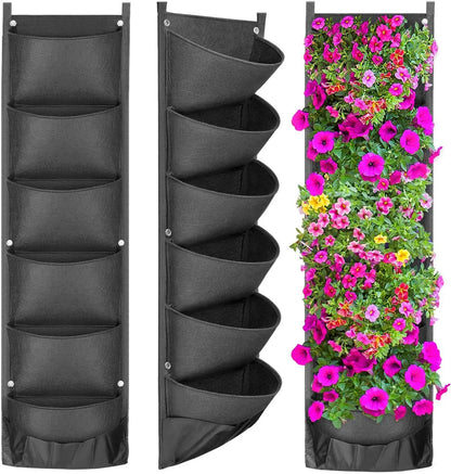 Vertical Hanging Garden Flower Pots - Home Fusion