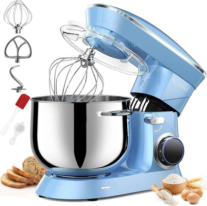 9.5 Qt Stand Mixer, 10-Speed Tilt-Head Food Mixer,  660W Kitchen Electric Mixer with Stainless Steel Bowl, Dishwasher-Safe Attachments for Most Home Cooks(Silver) - Home Fusion