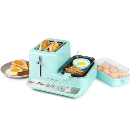 HAOYUNMA Breakfast Station for the kitchen 3-in-1 , bread machine  toaster oven  bread machine - Home Fusion