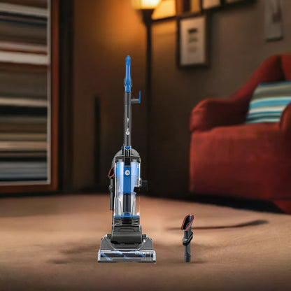 Bagless UprightVacuum Cleaner with Large Dust Cup Capacity, Efficient Cyclone Filtration System & 17ft Cord for Carpet - Home Fusion