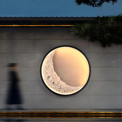 3D Moon Wall Lamp – Indoor & Outdoor Ambient Lighting.