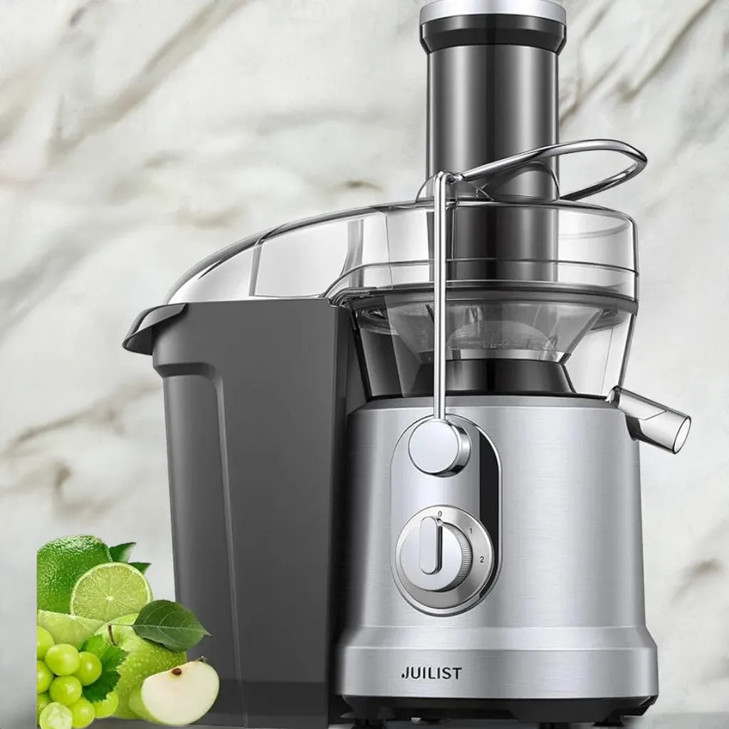 1300W Juicer Machines, Juilist Powerful Juice Extractor Machine with 3.2" Wide Mouth for Whole Fruits & Veggies - Home Fusion