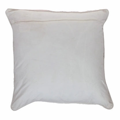 20" Black and Orange Cotton Throw Pillow With Embroidery - Home Fusion