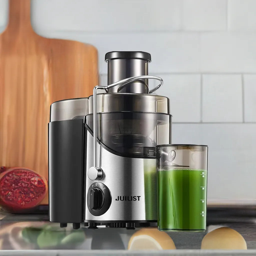 3" Wide Mouth Juicer Extractor Max Power 800W, for Vegetable and Fruit with 3-Speed Setting, 400W Motor, BPA Free - Home Fusion