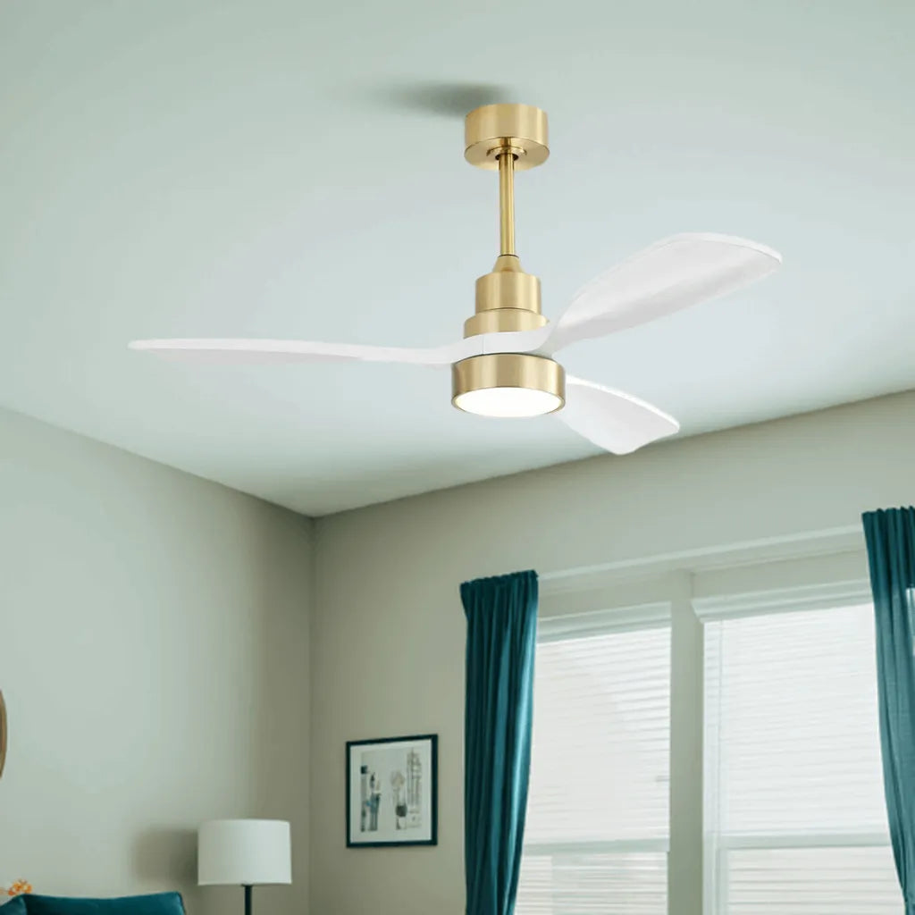 Sofucor Modern Economical 48-inch Ceiling Fan with LED Reversible DC 6-speed High wind and Remote control - Home Fusion