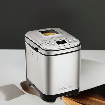 Bread Maker Machine, Compact and Automatic, Customizable Settings, Up to 2lb Loaves, CBK-110P1, Silver,Black - Home Fusion