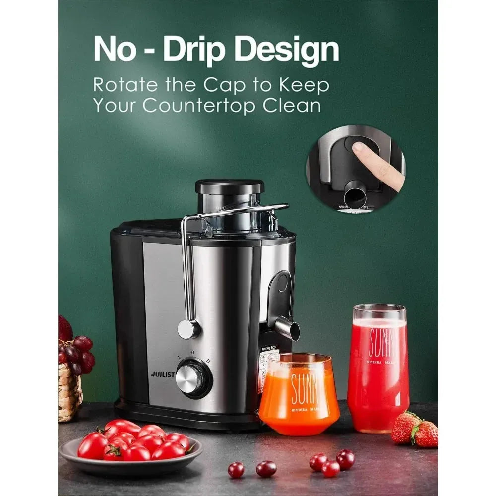 Juicer Machines with Anti-drip & Anti-slip Function - Home Fusion