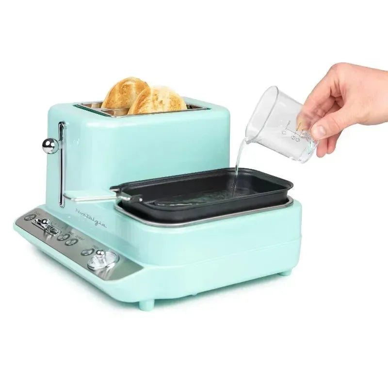HAOYUNMA Breakfast Station for the kitchen 3-in-1 , bread machine  toaster oven  bread machine - Home Fusion