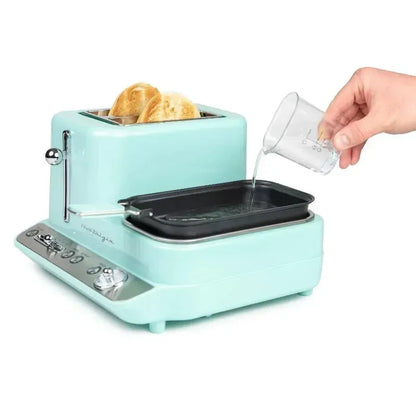HAOYUNMA Breakfast Station for the kitchen 3-in-1 , bread machine  toaster oven  bread machine - Home Fusion