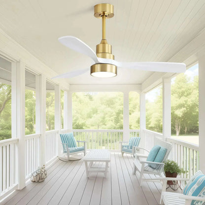 Sofucor Modern Economical 48-inch Ceiling Fan with LED Reversible DC 6-speed High wind and Remote control - Home Fusion