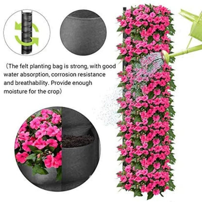 Vertical Hanging Garden Flower Pots - Home Fusion