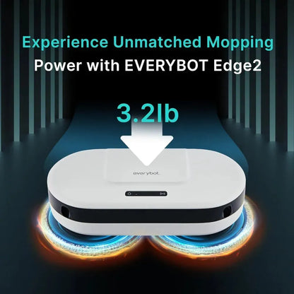 Robot Mop - Whisper Quiet Smart Mopping Robot Cleaner Only | 1.5 Times Faster Dynamic Dual Spin Wet Mop for Hard Floor - Home Fusion
