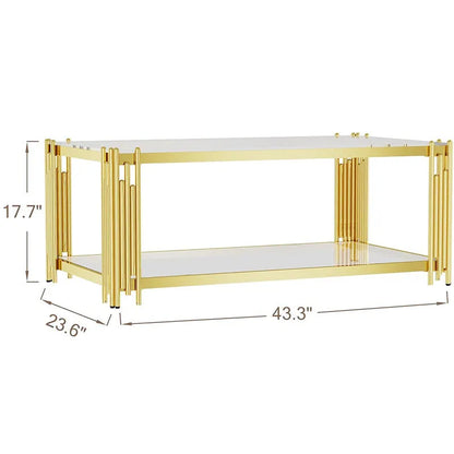 Marble TV Cabinet Coffee Table Simple Light Luxury Floor-Standing Coffee Table TV Cabinet Combination Coffee Table Advanced Sense - Home Fusion