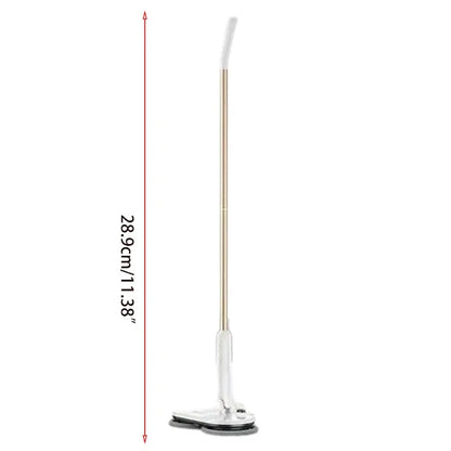 Cordless Electric Spin Mop, Floor Cleaner for Hard Wood & Tile & Laminate & Marble Floors, Scrubber Mop with 2 Mop Pads - Home Fusion