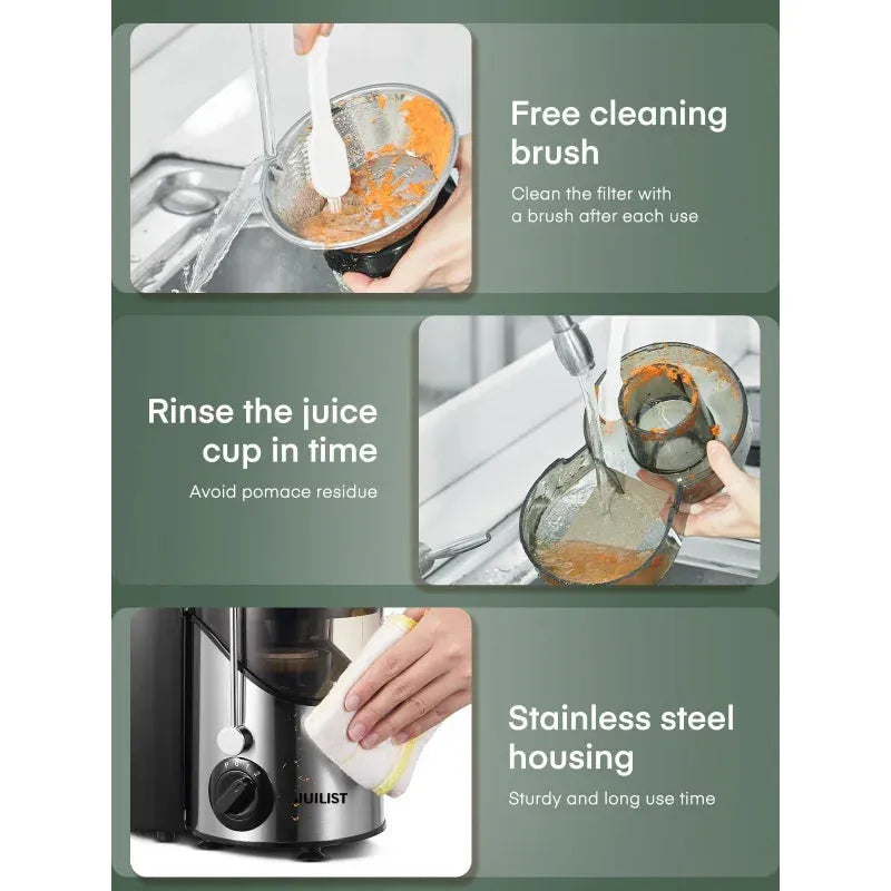 Juicer Ultra Power Easy Clean Extractor Press Centrifugal Juicing Machine - Home Fusion
