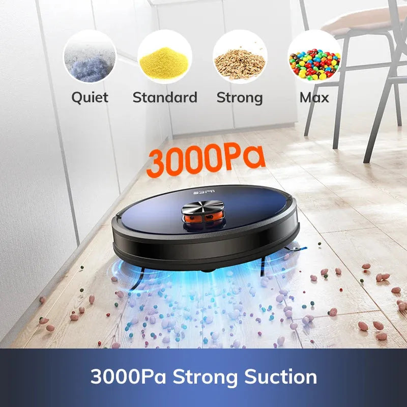 Robot Vacuum Cleaner, Auto Empty Station for 60 Days with Remote Control - Home Fusion
