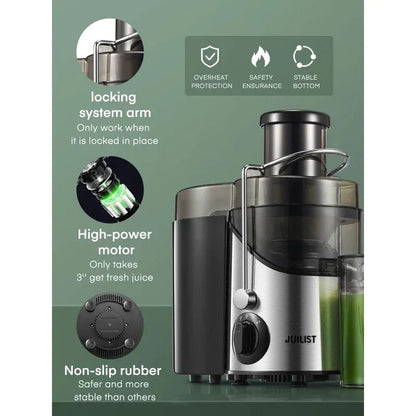 Juicer Ultra Power Easy Clean Extractor Press Centrifugal Juicing Machine - Home Fusion