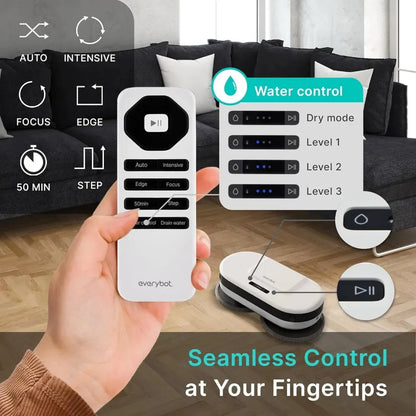 Robot Mop - Whisper Quiet Smart Mopping Robot Cleaner Only | 1.5 Times Faster Dynamic Dual Spin Wet Mop for Hard Floor - Home Fusion