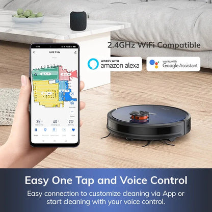 Robot Vacuum Cleaner, Auto Empty Station for 60 Days with Remote Control - Home Fusion