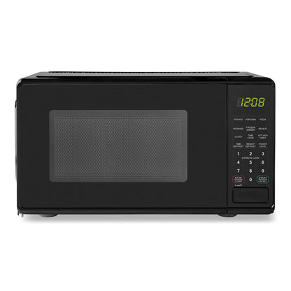 0.7 cu. ft. Countertop Microwave Oven, 700 Watts, Black, New, LED Display, Kitchen Timer, Household Tabletop Microwave Oven - Home Fusion