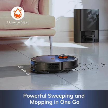 Robot Vacuum Cleaner, Auto Empty Station for 60 Days with Remote Control - Home Fusion