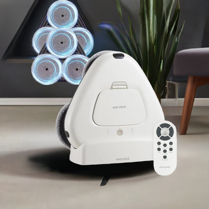 EVERYBOT Three-Spin Robot Mop | Powerful Stylish 3 Spin Wet Mop for Hard Floor & Tile Cleaning with Remote Control - Home Fusion