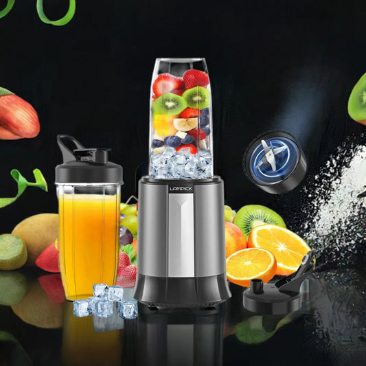Portable Blender for Smoothies and Shakes And Nutrient Extractions With 2pcs BPA-Free 27 Oz Portable Blender , And To-Go Lids
