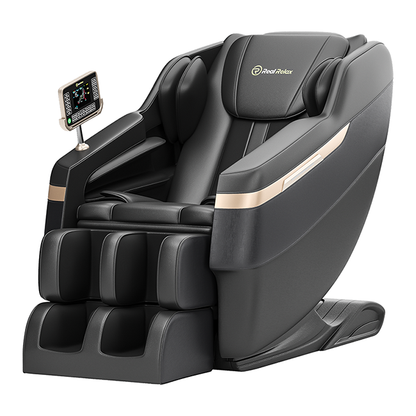 Real Relax Full-Body Zero Gravity Shiatsu Electric Massage Chair – Black. - Home Fusion
