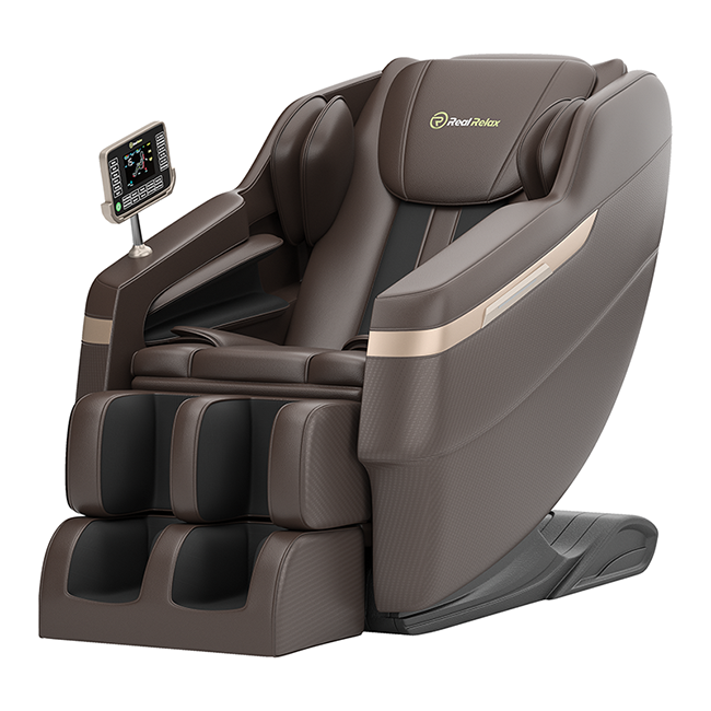 Real Relax Full-Body Zero Gravity Shiatsu Electric Massage Chair – Black. - Home Fusion