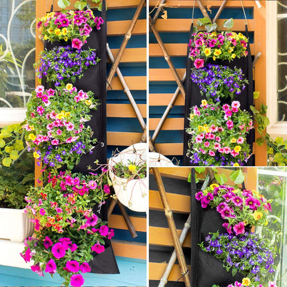 Vertical Hanging Garden Flower Pots Home Fusion