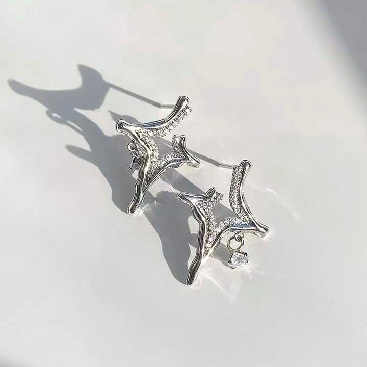 Asterism Rhinestone Earrings - Home Fusion