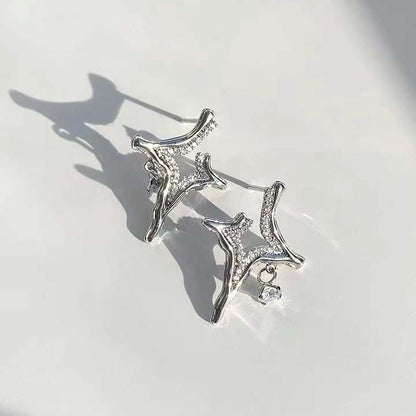 Asterism Rhinestone Earrings - Home Fusion