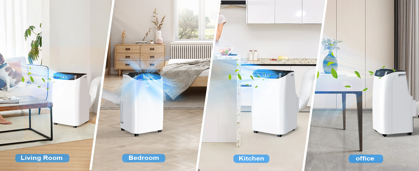 Portable Air Conditioner 12000 BTU | Cools up to 500 sq ft - Home Fusion