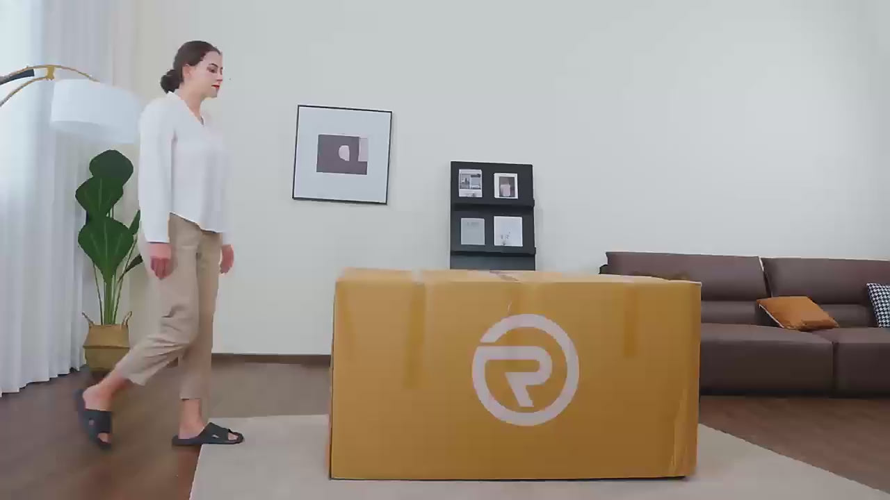Real Relax BS02 full-body zero gravity shiatsu massage chair demonstration showing reclining, foot massage, and music function