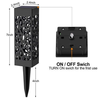 Solar Powered Waterproof Vintage Garden Light Home Fusion