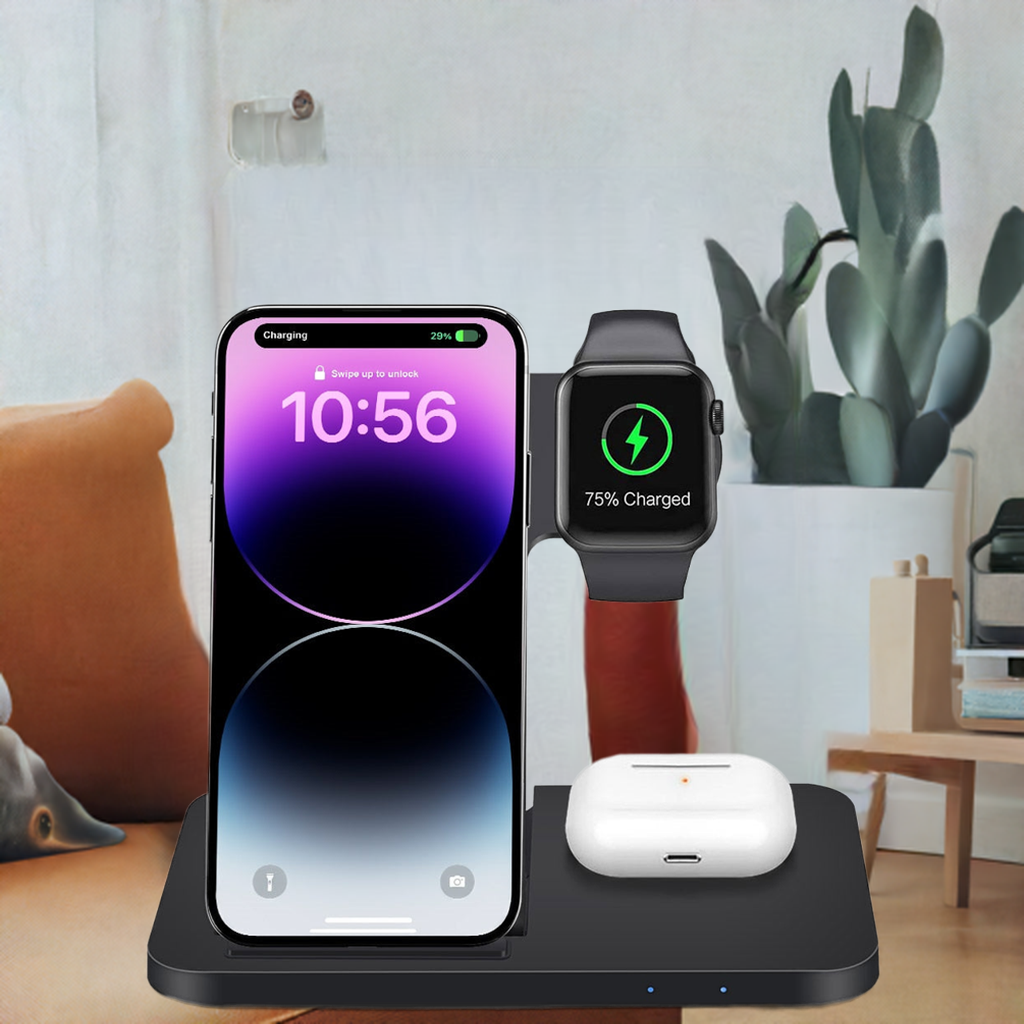 3in1 Wireless Fast Charger Dock Station - Home Fusion