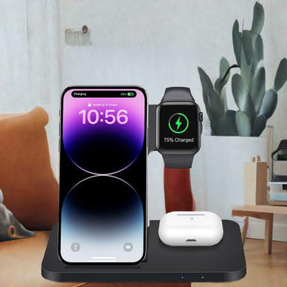 3in1 Wireless Fast Charger Dock Station - Home Fusion