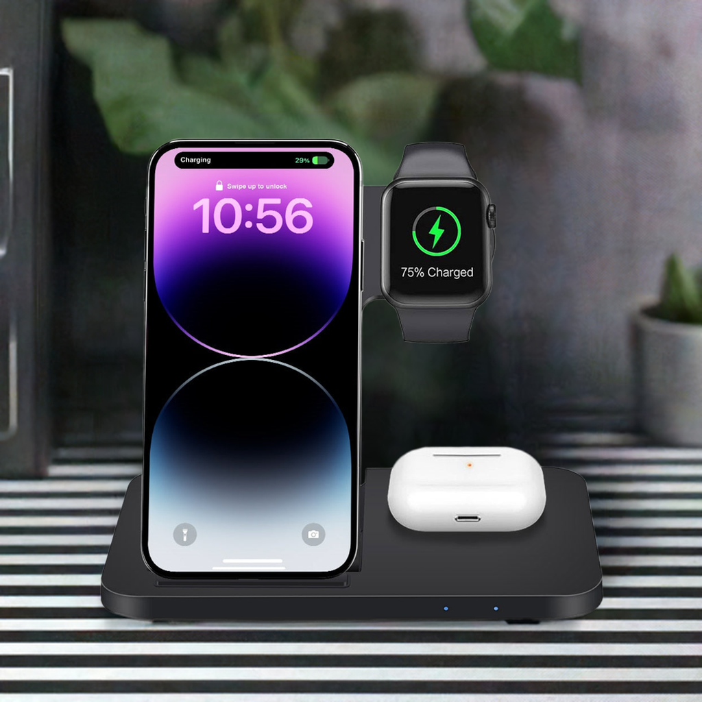 3in1 Wireless Fast Charger Dock Station - Home Fusion