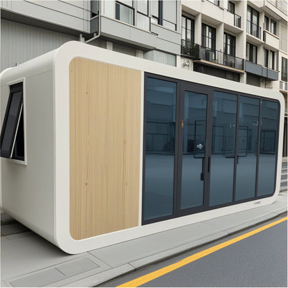 Modern Modular Pod – Portable Glass Office Space for Home & Commercial Use - Home Fusion