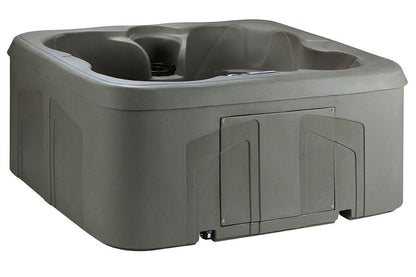 Gray hot tub on a white background